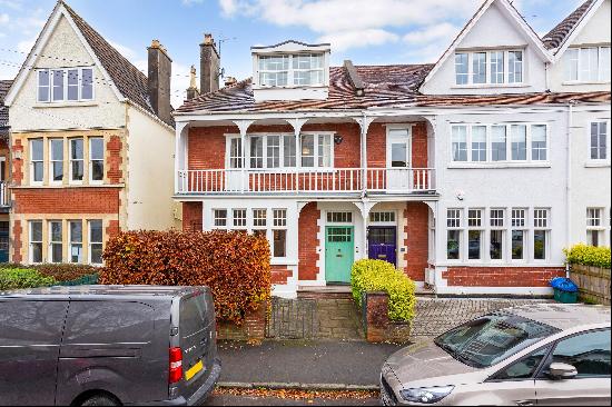 A five bedroom, Edwardian family home with garage and parking at the rear.