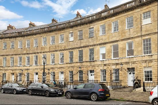 An impressive Grade I listed first-floor apartment in one of Bath's most desirable address