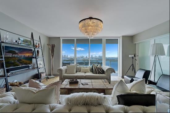 Rarely available corner 02 line in renowned Icon South Beach. This fully renovated residen