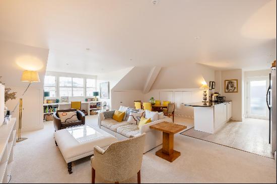 A 2 bedroom penthouse apartment for sale on Belsize Grove, NW3.