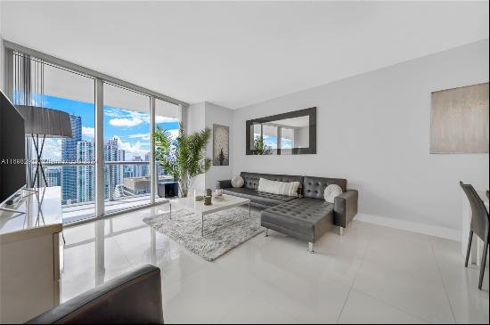 A Brickell Jewel ! Majestic views of the bay and the ocean with Key Biscayne from a distan