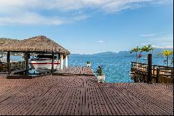 Residence with private dock and ocean view, spanning four floors