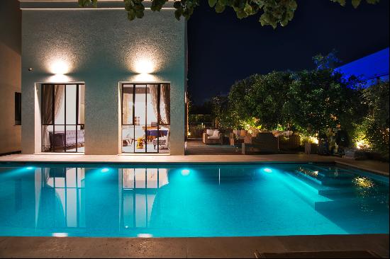 Three-Story Luxury Villa with a Pool