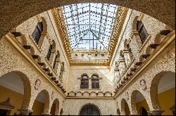 Historic palace house with courtyard in Andujar