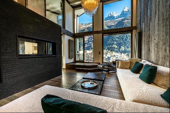 A magnificent three bedroom penthouse for sale in the centre of Chamonix