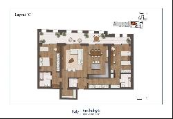 Mulini Mandelli - Three and four-room apartments with covered loggia