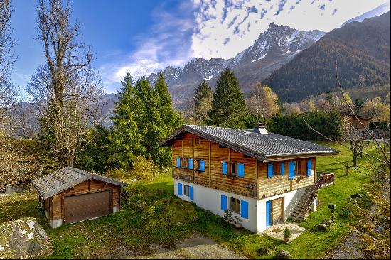 A well-presented seven bedroom chalet for sale in Les Bossons.