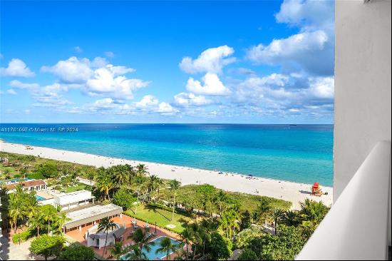 Enjoy ocean views; 2 bedrooms, 2.5 bath residence at 1 Hotel & Homes, features a split flo