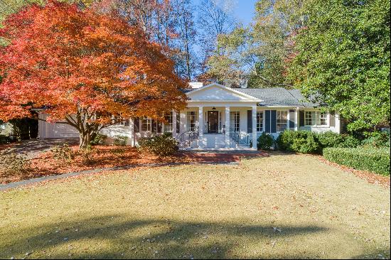 Sophisticated and Beautifully Updated Ranch in Buckhead's Coveted Argonne Forest