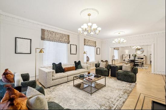 A newly renovated, lateral 5-6 bedroom apartment to rent in the heart of Marylebone.