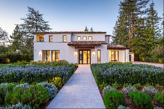 Custom Mediterranean Home Located in Prime West Atherton 