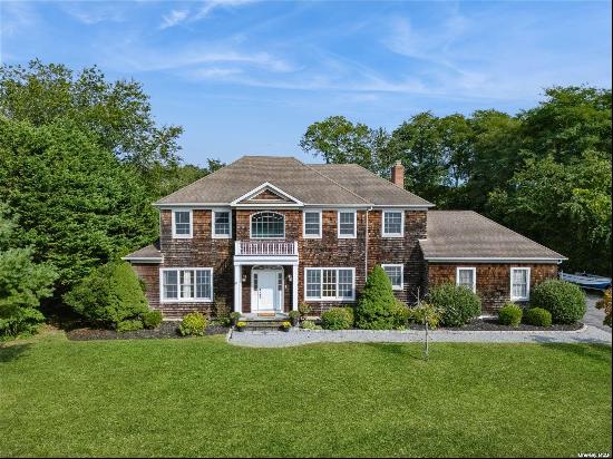 A stunning home in the heart of Peconic, with direct access to Richmond Creek, which leads