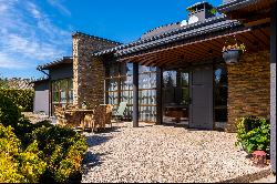 Modern house on the banks of the Lielupe River