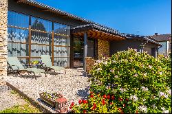 Modern house on the banks of the Lielupe River