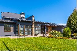 Modern house on the banks of the Lielupe River