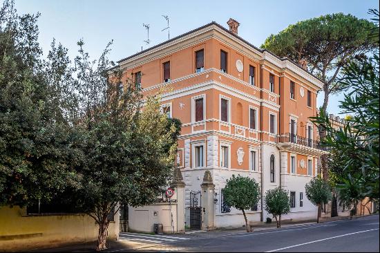 Bright Apartment in Historic Building on a Prime Parioli Street