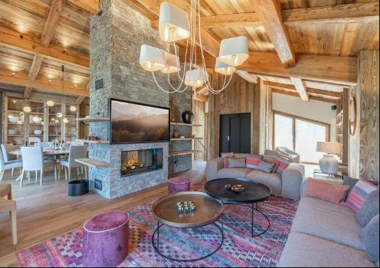 New chalet with sauna and swimming pool in Courchevel le Praz.