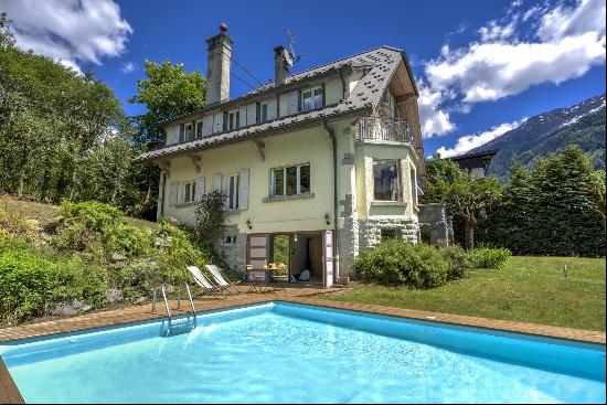 A beautiful period home for sale just outside the centre of Chamonix.