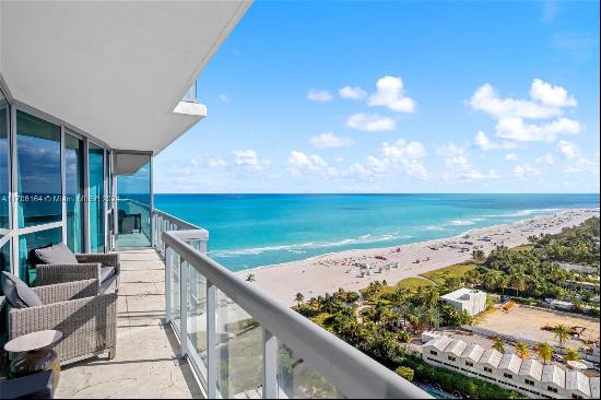 Enjoy unobstructed ocean and downtown skyline views from this highly coveted high floor 06