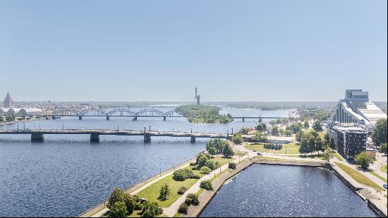 3 room apartment with a view of River Daugava and Old Riga