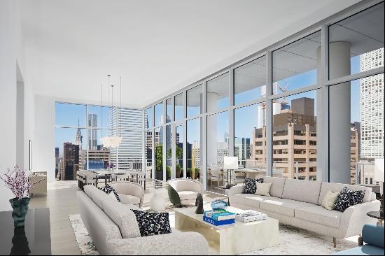 Introducing Penthouse 32, an unparalleled, three-bedroom, three and a half bath full fl