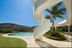 Original curvilinear villa in Finca Cortesin, Casares