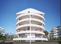 Apartment boat-shaped building next to Puerto Marina, Benalmádena