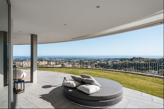 Ultramodern apartment with stunning panoramic sea views, new and gated development in Ben