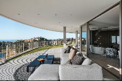 Ultramodern apartment with stunning panoramic sea views, new and gated development in Ben