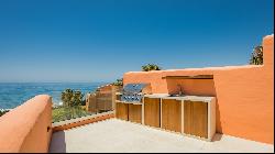 Distinguished front line beach duplex penthouse in La Morera, Marbella East and direct ac