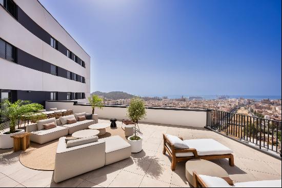 Modern apartment in the highest tower of the city, Malaga city centre