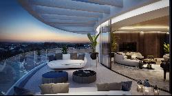 Exclusive newly built luxury penthouse with two terraces, swimming pool and panoramic sea