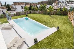 Modern villa with stunning green surroundings and seaviews in Mijas area