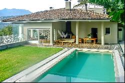 Luxurious villa for sale in Pregassona with lake views & ideal for families