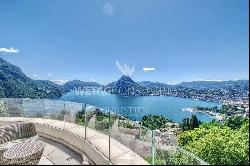 Luxury duplex-penthouse in Aldesago with wonderful Lake Lugano view