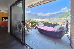 Duplex-penthouse with 360 degree view in central location overlooking Lake Maggiore for s