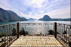 Lugano-Castagnola: for sale apartment with heavenly view of Lake Lugano