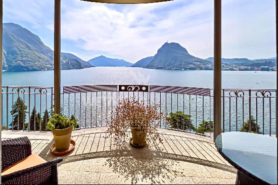 Lugano-Castagnola: for sale apartment with heavenly view of Lake Lugano