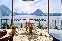 Lugano-Castagnola: for sale apartment with heavenly view of Lake Lugano