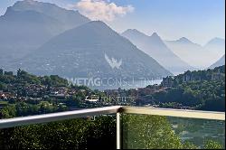 Montagnola: for sale modern apartment with a view on Lake Lugano