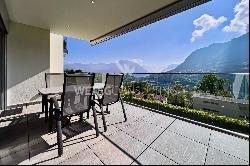 Montagnola: for sale modern apartment with a view on Lake Lugano