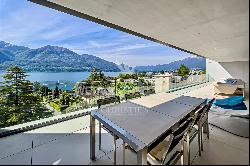 Minusio: elegant design and luxury duplex penthouse for sale on Lake Maggiore with fantas