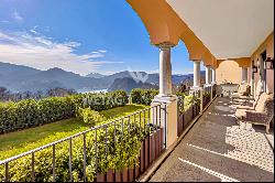 Elegant & majestic apartment in Agra-Collina d'Oro, with lake view, private garden & magn