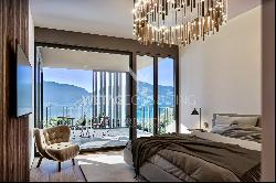 Lugano-Carona: modern duplex apartment for sale with spectacular view of Lake Lugano