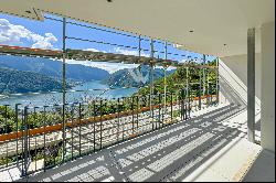 3.5 room apartment for sale in Carona with spacious terrace & views of Lake Lugano