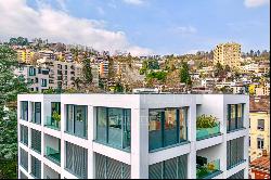 Luxury penthouse apartment a few steps from the centre of Lugano for sale