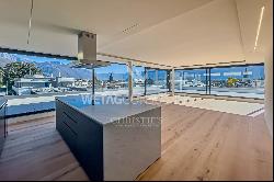 Luxury 5,5 room duplex-penthouse apartment with view on Lake Maggiore in Ascona for sale