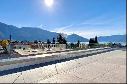 Luxury 5,5 room duplex-penthouse apartment with view on Lake Maggiore in Ascona for sale