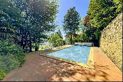 Lugano-Canobbio: villa with pool & Lake Lugano view for sale, requiring complete renovati