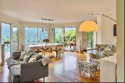 Lugano-Vico Morcote: prestigious villa with breathtaking views of Lake Lugano, heated swi